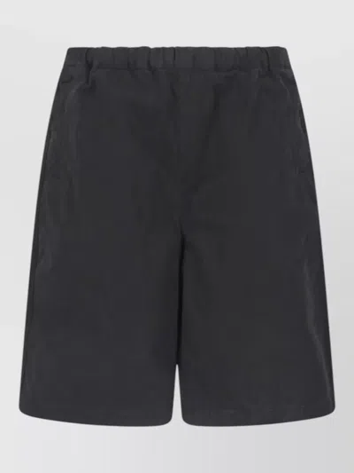 Entire Studios Straight Shorts Back And Side Pockets In Black