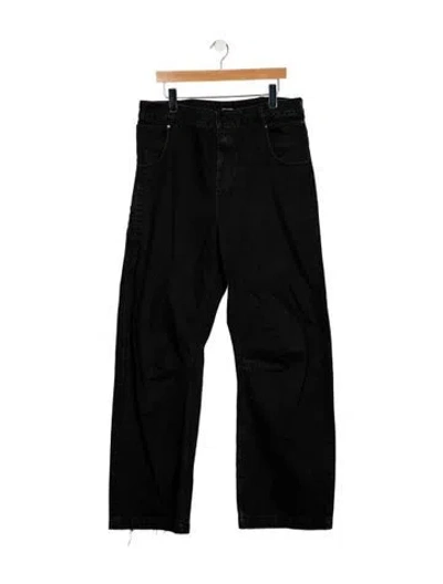 Pre-owned Entire Studios Straight-leg Jeans In Black