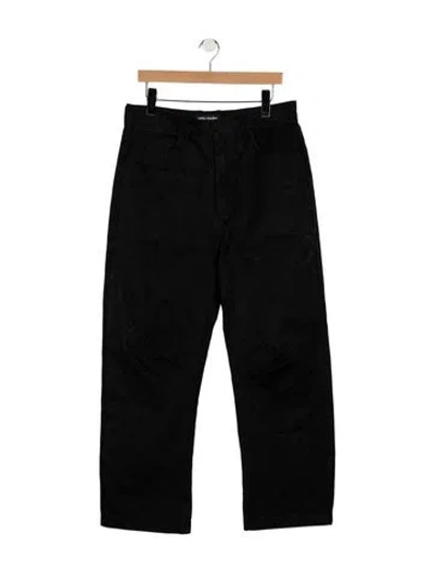 Pre-owned Entire Studios Straight-leg Jeans In Black