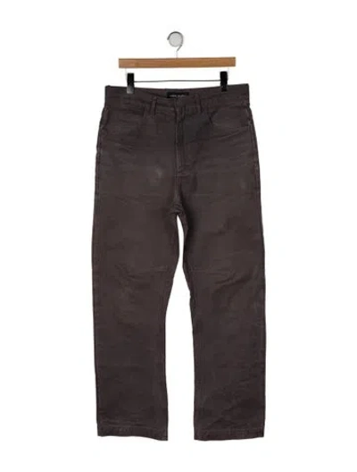 Pre-owned Entire Studios Straight-leg Jeans In Brown