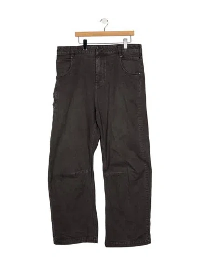 Pre-owned Entire Studios Straight-leg Jeans In Grey