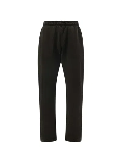 Entire Studios Straight-leg Washed-finish Track Pants In Black