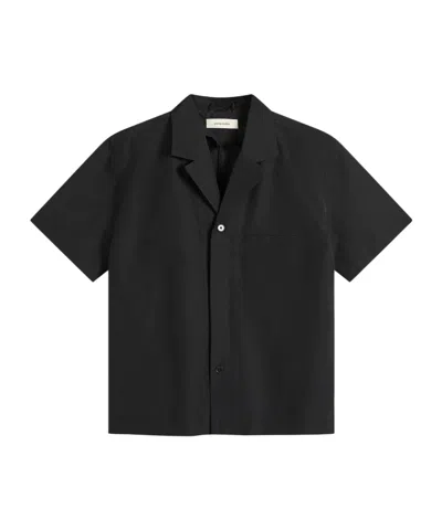 Entire Studios Short-sleeve Camp-collar Shirt In Black