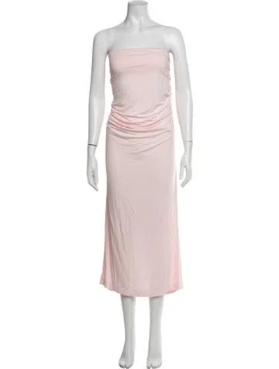 Pre-owned Entire Studios Strapless Midi Length Dress W/ Tags In Pink