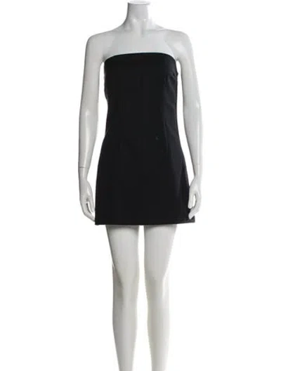 Pre-owned Entire Studios Strapless Mini Dress W/ Tags In Gray