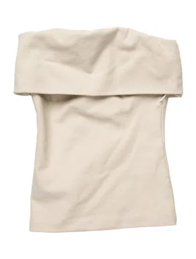 Pre-owned Entire Studios Strapless Top W/ Tags In Neutral