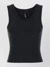 Entire Studios Womens Cropped Scoop-neck Stretch-cotton Tank Top Soot