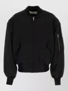 Entire Studios Stretch Polyester Blend Bomber Jacket In Black
