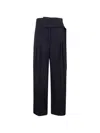 Entire Studios Stripe Trousers In Black