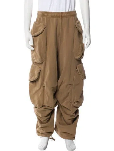 Pre-owned Entire Studios Striped Pants In Brown