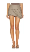 Entire Studios Structured Mini Skirt In Brown