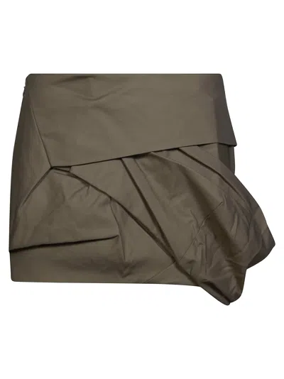 Entire Studios Structured Mini Skirt For Women In Gray