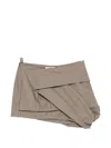 Entire Studios Structured Mini Skirt In Brown