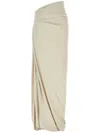 Entire Studios Beige Stretch Nylon Structured Skirt In 中性色