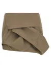 Entire Studios Structured Draped Mini Skirt In Brown