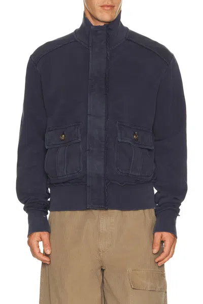 Entire Studios Supply Track Jacket In Blue