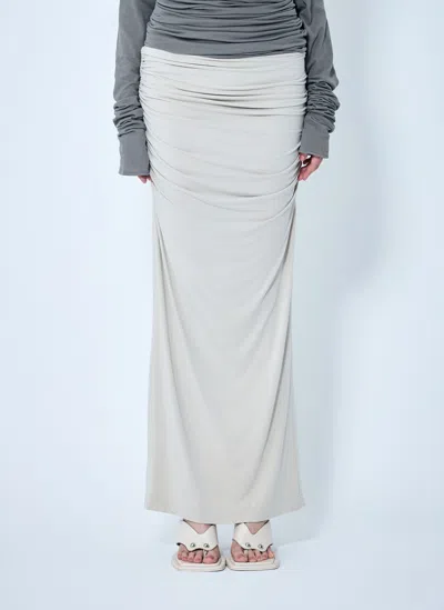 Entire Studios Surge Maxi Skirt In Grey