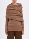Entire Studios Bound Off-shoulder Sweater In Brown