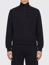 Entire Studios High-neck Buttoned Sweatshirt In Black