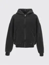 Entire Studios Graphite Cotton Thermal Sweatshirt In Black