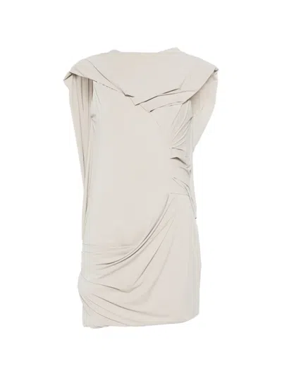 Entire Studios Sylph Mini Dress Plaster In Neutral