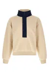 Entire Studios System Half-zip Fleece Sweatshirt In Brown