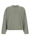 Entire Studios Dove Grey Cotton Oversize T-shirt In Grey