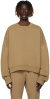 Entire Studios Tan Box Sweatshirt In Cork