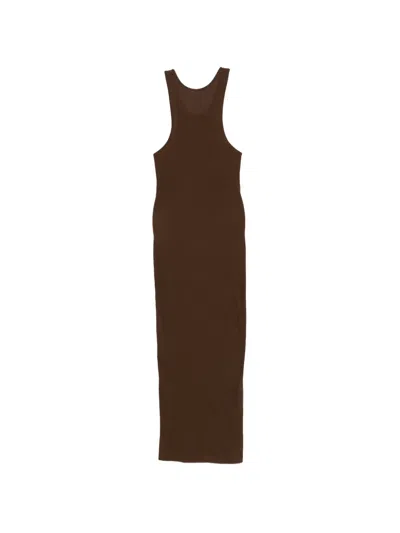 Entire Studios Tank Sleeveless Dress In Brown