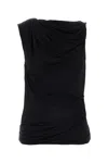 Entire Studios Stretch T-shirt Top In Black