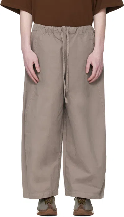 Entire Studios Taupe Loft Trousers In Brown