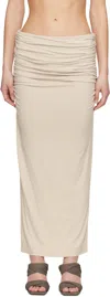 Entire Studios Taupe Surge Maxi Skirt In Stone
