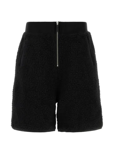 Entire Studios Teddy Bermuda Shorts Back And Side Pockets In Black