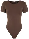 Entire Studios Tee Bodysuit In Brown