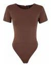Entire Studios Tee Bodysuit In Brown