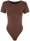 Entire Studios Tee Bodysuit In Bt Brunette
