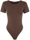 Entire Studios Tee Bodysuit In Brown