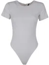 Entire Studios Tee Bodysuit - Nylon Spandex In White