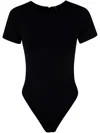 Entire Studios Tee Bodysuit - Nylon Spandex In So Soot