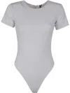 Entire Studios Tee Bodysuit - Nylon Spandex In Gray