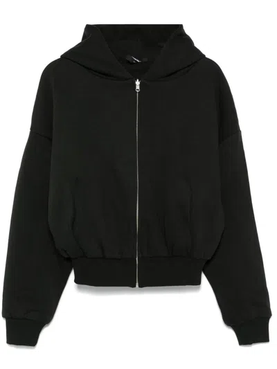 Entire Studios Thermal Hood Soot Clothing In Black