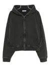 Entire Studios Graphite Cotton Thermal Sweatshirt In Gray