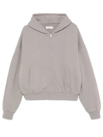 Entire Studios Thermal Hoodie In Silver Cloud