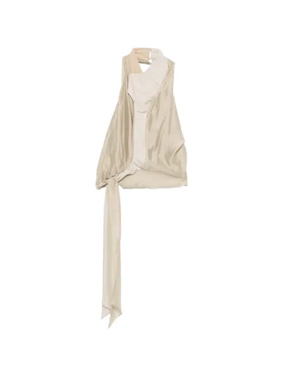 Entire Studios Tie-strap Top In Brown