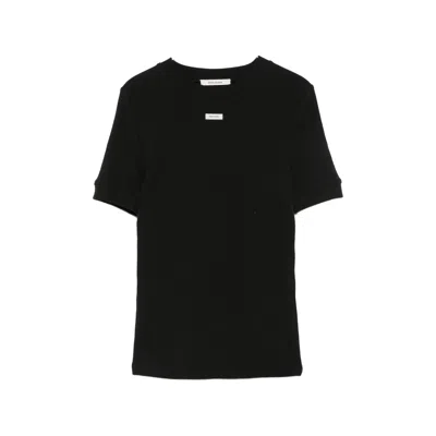 Entire Studios Logo-patch T-shirt In Black