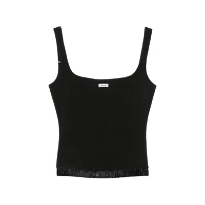 Entire Studios Logo-patch Top In Black