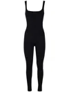 Entire Studios Square Neck Catsuit In Black