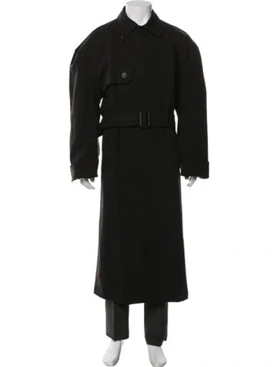 Pre-owned Entire Studios Trench Coat In Black