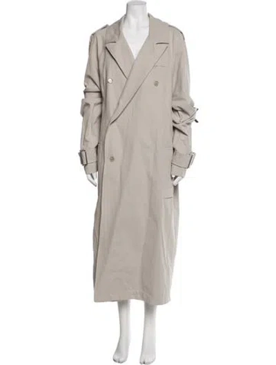 Pre-owned Entire Studios Trench Coat In Gray