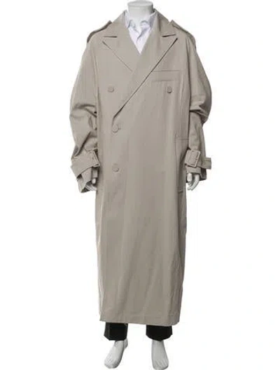 Pre-owned Entire Studios Trench Coat In Grey